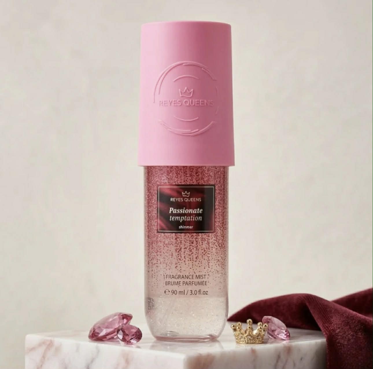 Brume Corporelle Reyes Queen  “Passionate Temptation” - 90ml [Pailleté]