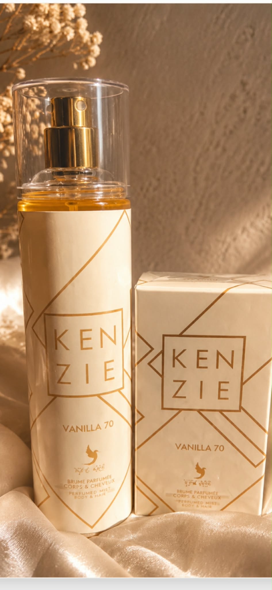 Brume 250ml et parfum 25ml - Kenzie Vanilla 70