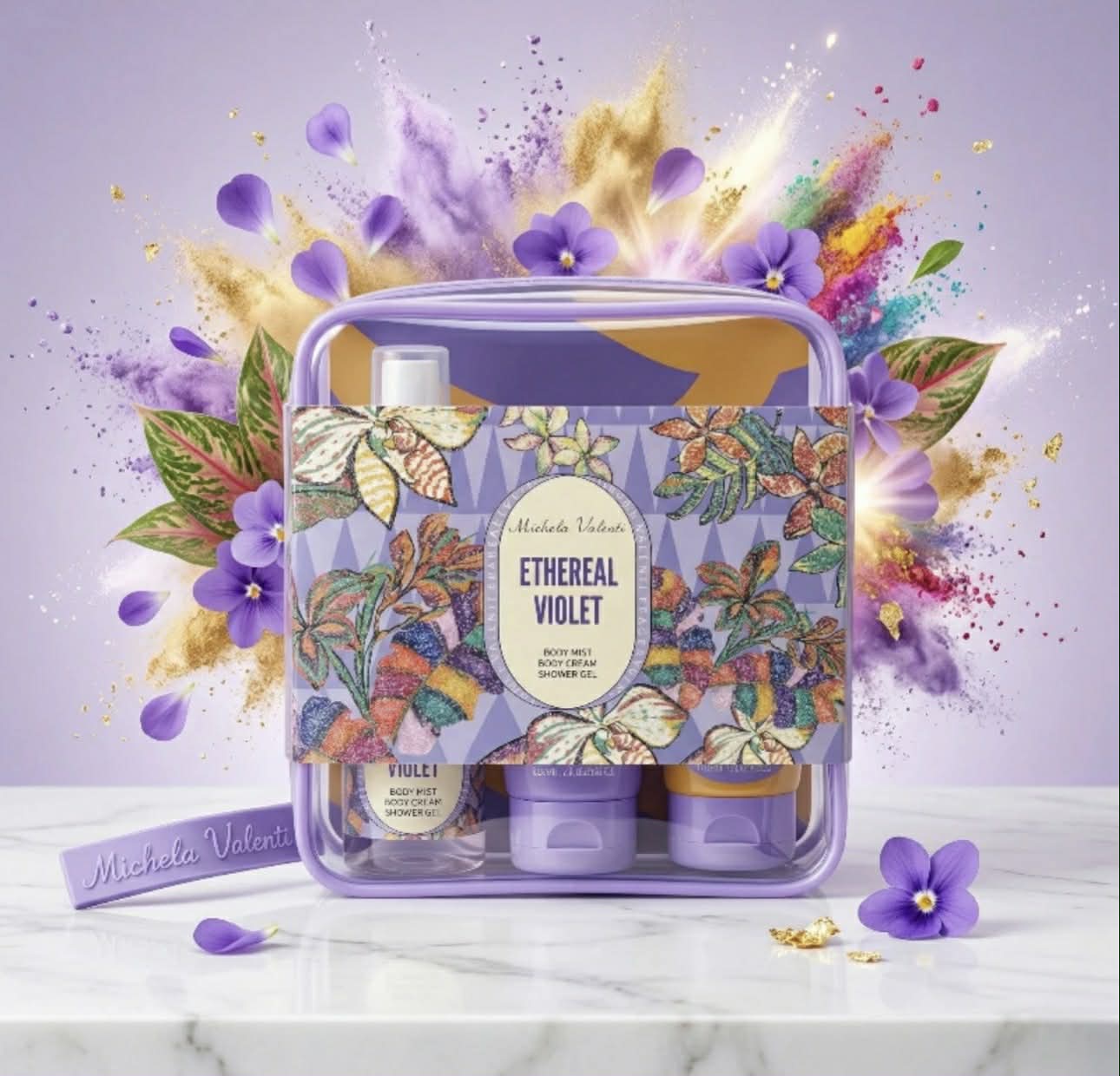 Coffret Rituel Corps “Ethereal Violet”  Set 3 pièces