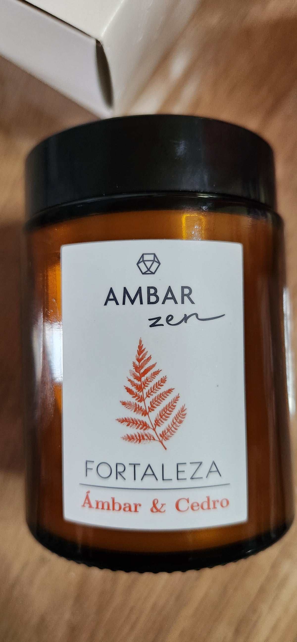 Bougie zen ambre