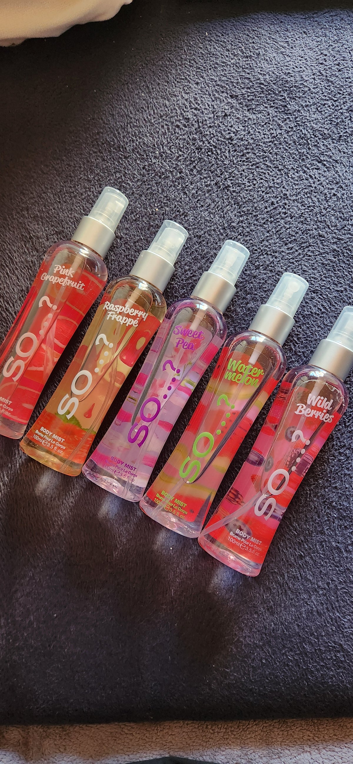 Brume 100ml 5 odeurs différentes