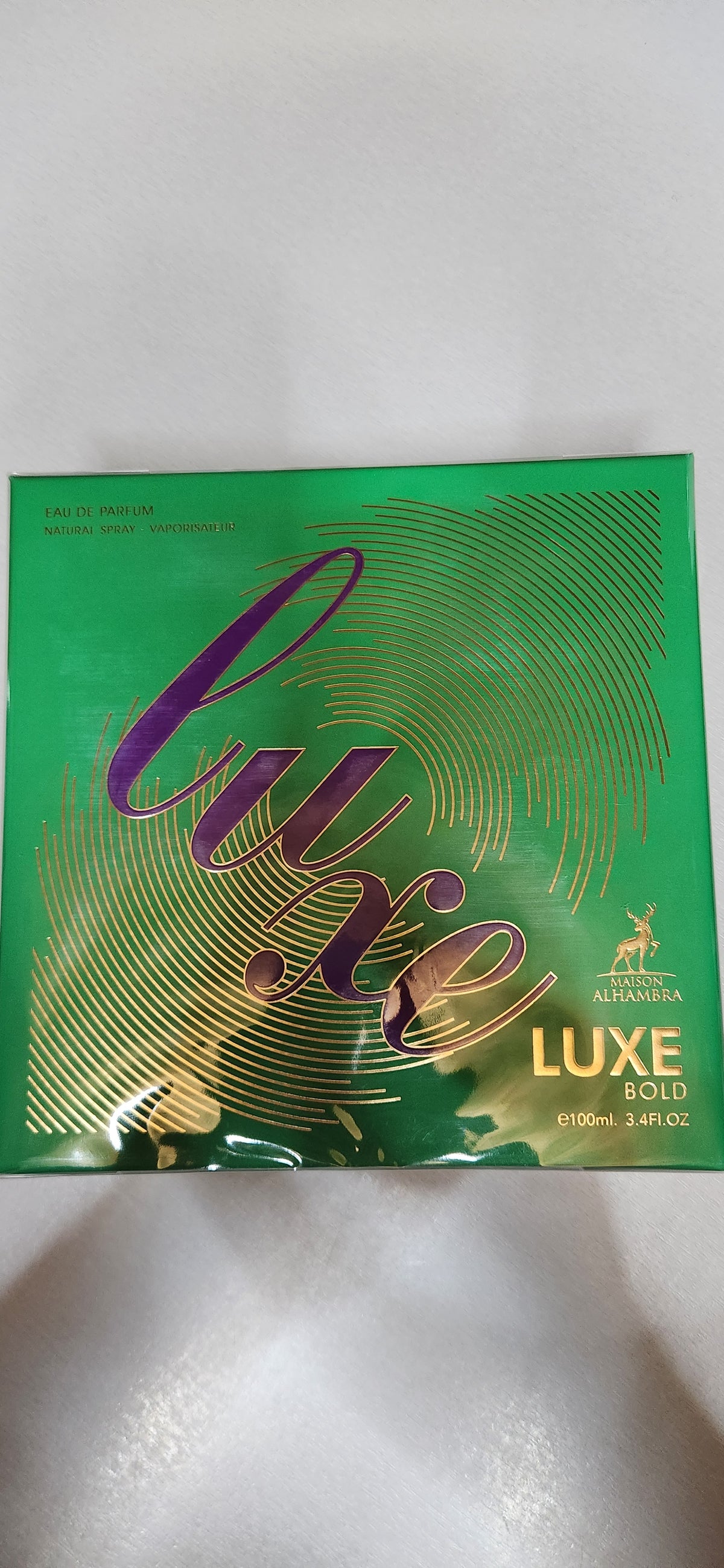 Coffret parfums 100ml luxe nighlife,luxe émerald, luxe bold maison alhambra